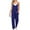 Dark Blue, variant on Utoimkio Women's Casual Jumpsuits Overalls Bib Solid Sleeveless Rompers for Women with Pockets