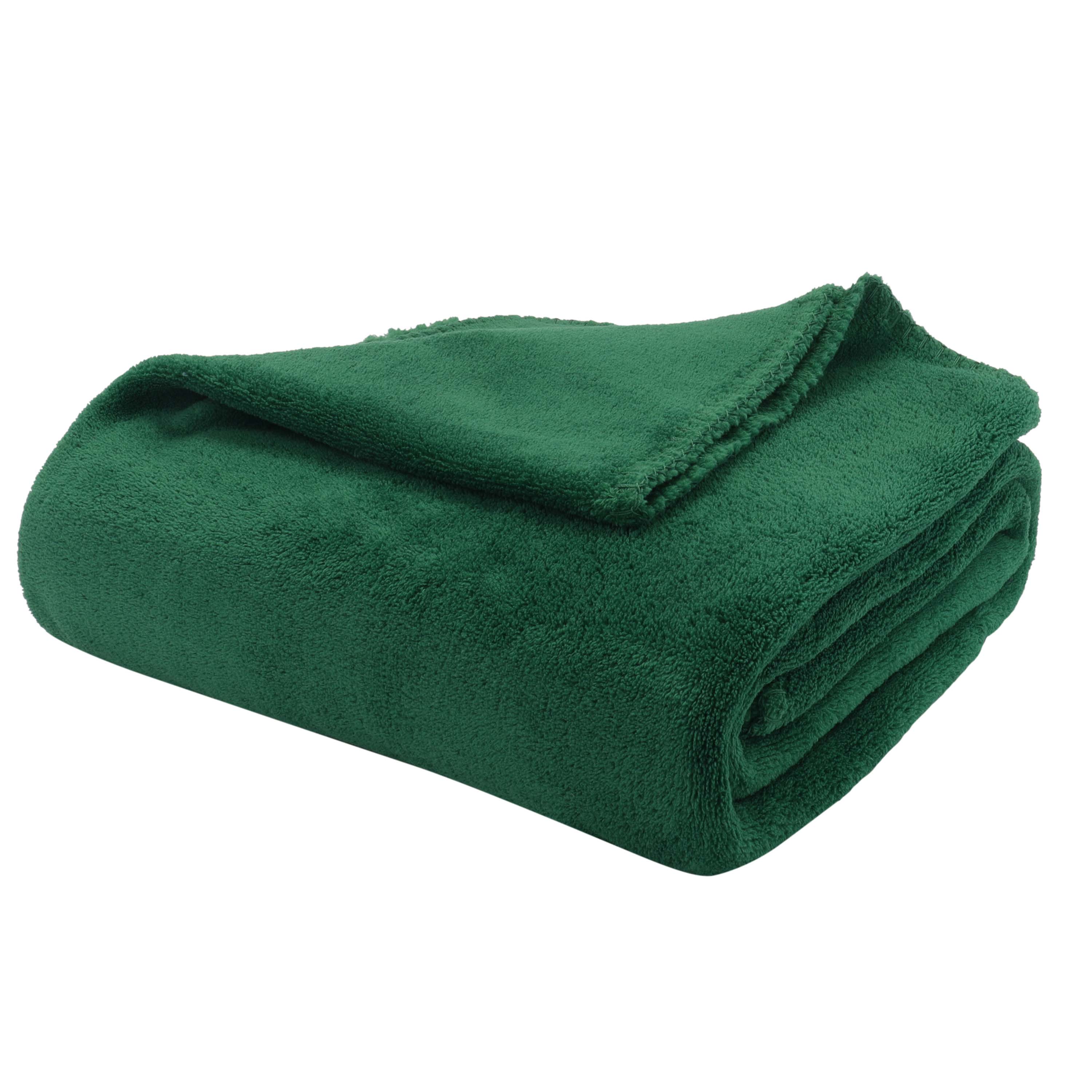 Mainstays Fleece Plush Throw Blanket, 50" x 60", Avocados, 2-Pack - image 4 of 11