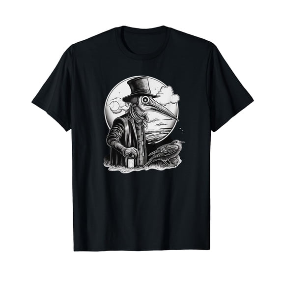 Funny Plague Doctor cool Grunge Style leeches medical T-Shirt