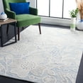 thumbnail image 2 of SAFAVIEH Jardin Natalie Floral Wool Area Rug, Blue/Ivory, 6' x 6' Square, 2 of 8