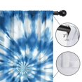 thumbnail image 4 of Blackout Kids Curtains,Blue White Tie Dye Spiral Pattern Childrens Insulated Curtains Set Of 2,Bedroom Essentials,Toddler Room Decor 42"x63", 4 of 5