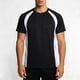 thumbnail image 1 of Ceisia Men's Athletic Short Sleeve T-shirt Color Block Round Neck Fitness Basketball Training Sport Tee Tops Black L Gifts, 1 of 8