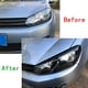 thumbnail image 5 of Pegatina decorativa para cejas de faros delanteros de coche para Golf 6 Mk6 Vi Accesorios Estilo negro, 5 of 5