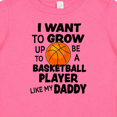 thumbnail image 4 of Inktastic I Want To Grow up To Be A Basketball Player Like My Daddy Boys or Girls Baby T-Shirt, 4 of 5