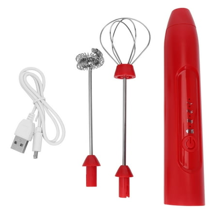 

Electric Mixer Blender Milk Frother Handheld Red
