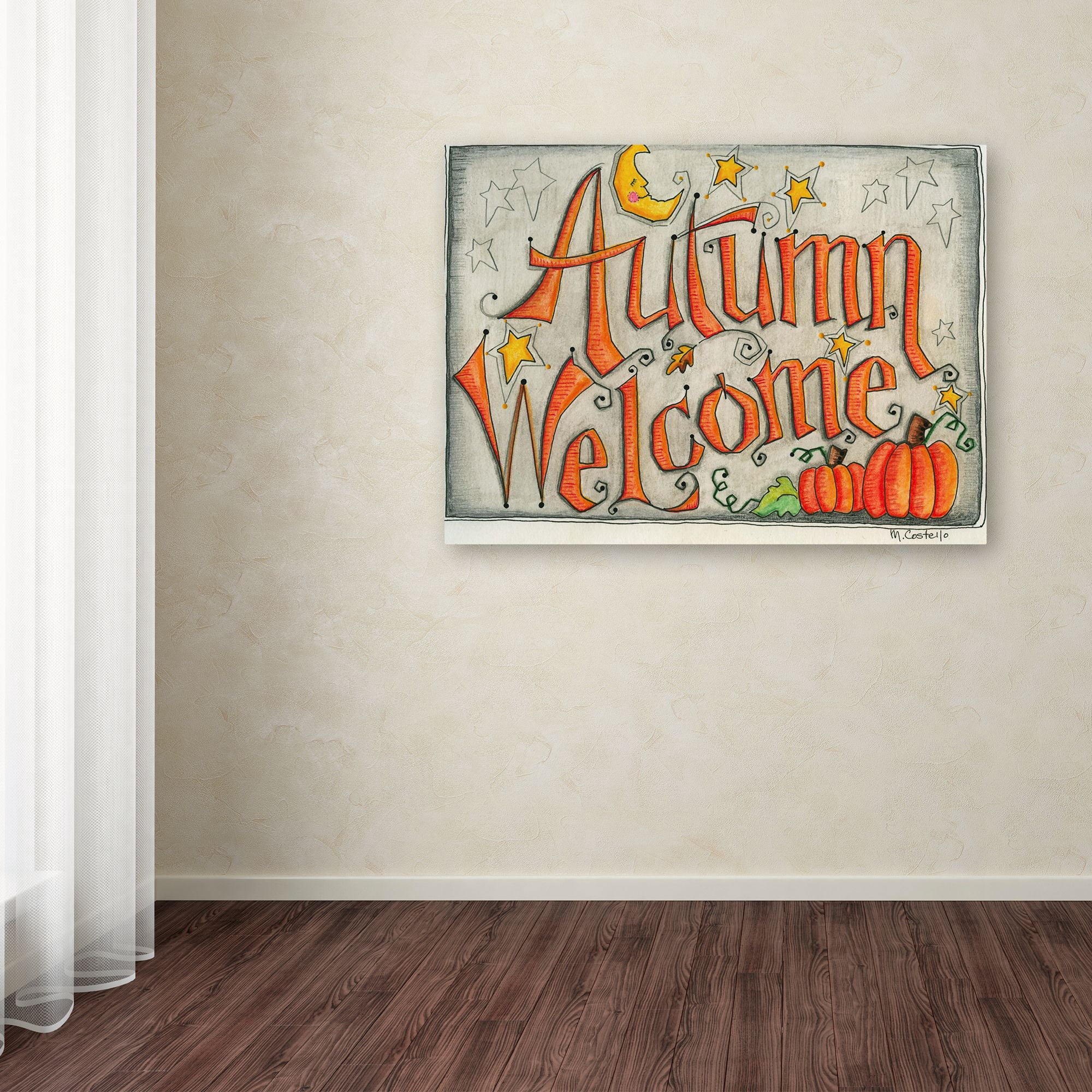 Trademark Fine Art 'Autumn' Canvas Art by Maureen Lisa Costello
