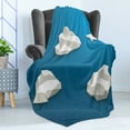 thumbnail image 4 of Cloud Soft Flannel Fleece Blanket, Paper Plane Flying Through Polygonal Clouds Modern Abstract Arrangement Travel Theme, Cozy Plush for Indoor and Outdoor Use, 50" x 60", Blue White, by Ambesonne, 4 of 5