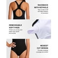thumbnail image 6 of Aideaone Girls Athletic One Piece Swimsuits Racerback Modest Bathing Suit with Detachable Padded 9-16Y, 6 of 8