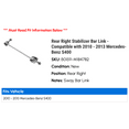 thumbnail image 2 of Rear Right Stabilizer Bar Link - Compatible with 2010 - 2013 Mercedes-Benz S400 2011 2012, 2 of 2