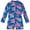 Blue, variant on Hienoo Toddler Girls One-Piece Swimsuit Quick Dry Tropical Print Long Sleeve Rash Guard Bathing Suit