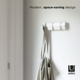 thumbnail image 4 of Umbra Flip 3 Hook Wall Mounted Coat Rack White, 4 of 11