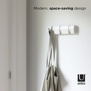 Umbra Flip 3 Hook Wall Mounted Coat Rack White