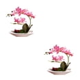 thumbnail image 1 of Yuarrent Orquídeas artificiales Plantas de flores falsas Adornos hermosos para arreglos de Type1 NO1, 1 of 6