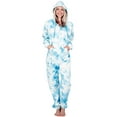 thumbnail image 5 of Joggies - TieDye Blue Adult Footless Hoodie One Piece - Adult - XLarge (Fits 6'4 - 6'7"), 5 of 6