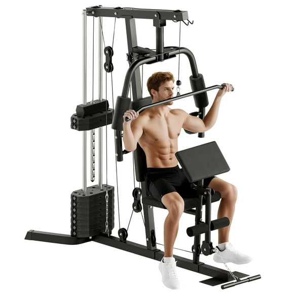 Multifunction Home Gym Machine with 99lbs Weight Stack, Full Body Workout