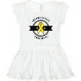 thumbnail image 3 of Inktastic Endometriosis Awareness Yellow Ribbon and Banner Girls Toddler Dress, 3 of 5