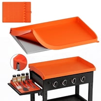 KOYMISKU 36" Silicone Griddle Mat & 16" Spatula Mat,Blackstone Heavy Duty Food-Grade Full-Edge Reusable Griddle Cover for All-Season Protection