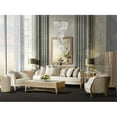 thumbnail image 3 of Michael Amini Malibu Crest Accent Chair - Cloud White/Chardonnay, 3 of 14