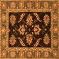 thumbnail image 1 of Ahgly Company Indoor Square Oriental Orange Traditional Area Rugs, 6' Square, 1 of 4