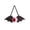 A002- Black, variant on 1 Pcs Horror Theme Tie Halloween Accessory with Bloodshot Eyeball Glitter Fabric for Halloween Party Adult Halloween Decor Black Festive Neckwear
