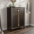 thumbnail image 4 of Furniture of America Wenton 5-Drawer Solid Wood Chest in Espresso, 4 of 15