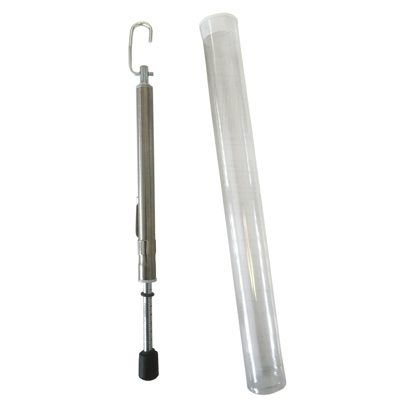 Door Pressure Gauge PushPull, 035 Lbs with Plastic Protective Tube