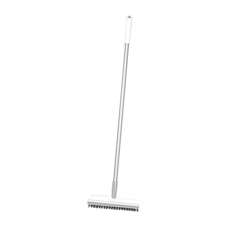 

Floor Brush Grout ber Tools 120 degree Rotating for office and home Corner White 2 Section Pole