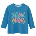 thumbnail image 3 of OGLCCG Mothers Day Shirt for Kids Girls I Love My Mama Tees Summer Cute Printed Casual Crewneck 3/4 Sleeve Happy Mothers Day T-Shirt 3-12 Years, 3 of 4