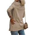 thumbnail image 5 of Solid Color Spring Fall Women Long Sleeve Casual Open Front Knit Blazer Coat, 5 of 5