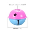 thumbnail image 2 of Jingle Bells, 40mm 5pcs Craft Bells with Star Cutouts for DIY, Blue/Rose, 2 of 6