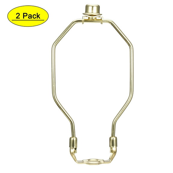 Uxcell 7 inch Height Lamp Harp Finial Holder Set Polished Brass 2 Pack