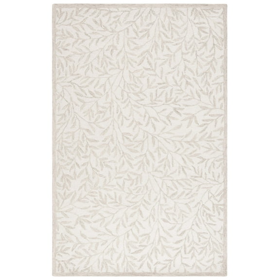 SAFAVIEH Jardin Zahara Floral Area Rug, Ivory/Beige, 4' x 6'