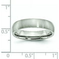 thumbnail image 6 of Chisel Stainless Steel Brushed 5.2mm Half Round Band - Ring Size 12.5, 6 of 8