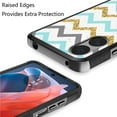 thumbnail image 2 of For Motorola Moto G Play 2024 Tough Strong Metkase Hybrid Magnet Mount Friendly Case Cover - Zigzag, 2 of 5