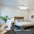thumbnail image 2 of 36'' LED Retractable Blades Ceiling Fan with Remote Control and Light Kit Included, 2 of 7