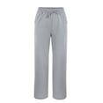 thumbnail image 4 of Yubnlvae Breathable Linen Straight Leg Pants - Split Hem Summer Palazzo with Pockets Grey, M, Includes 1 pc Pants per order, 4 of 4