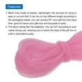 thumbnail image 3 of Uxcell 26 Yards Mesh Tube 3/8 Inch Decor Tubing Flex for Wreath,DIY Craft Pink, 3 of 3