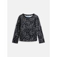 thumbnail image 2 of Wonder Nation Girls Kid Tough Tee with Long Sleeves, 3 Pack, Sizes 4-18 & Plus, 2 of 3