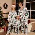 thumbnail image 3 of Family Christmas Pajamas Matching Sets Silk Casual Matching Set for Family, 3 of 9