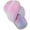 Multi Purple, variant on Ginisom Girls; Big Kid Fuzzy Cross-Band Slippers, Colorful, 4-5 Big Kid