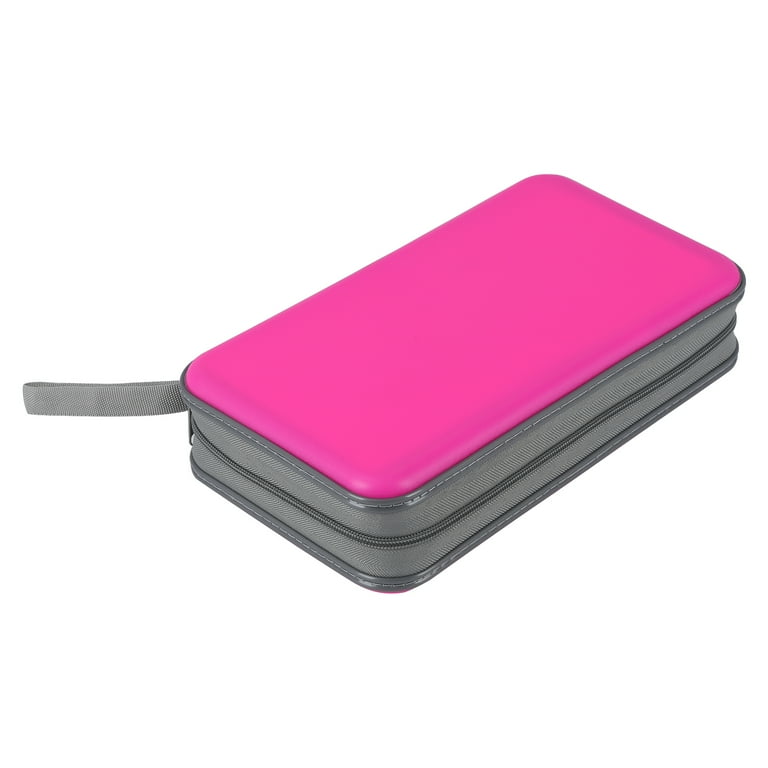 alavisxf xx 96 Capacity CD/DVD Case, Pink Hard Plastic CD
