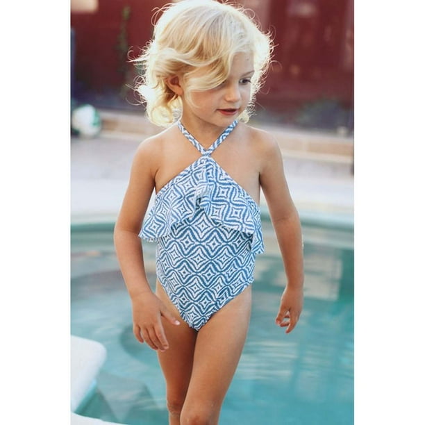Dvkptbk Girls One Piece Bathing Suits Toddler Kids Swimsuits Beach Swimwear  for Baby Girl - Summer Savings Clearance