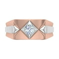 thumbnail image 3 of 1/2 Carat Men's Diamond Wedding Band Ring in 14K Rose Gold (Ring Size 13.25), 3 of 7