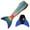 Seven Seas - Blue Monofin, variant on Sun Tail Mermaid Borealis Mermaid Tail & Pink Monofin Swimsuit (Women's), Size Medium 6/7