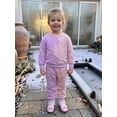 thumbnail image 3 of Cenuakty Girl Fall Outfits Long Sleeve Contrast Color Sweatshirt + Pants Set, 3 of 9