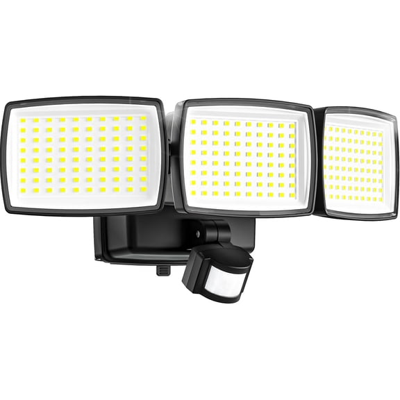 Battery Powered Motion Sensor Outdoor Lights, 1500LM Flood Lights IP65 Waterproof Security Light Detector Wireless for Outside Yard 1Pack