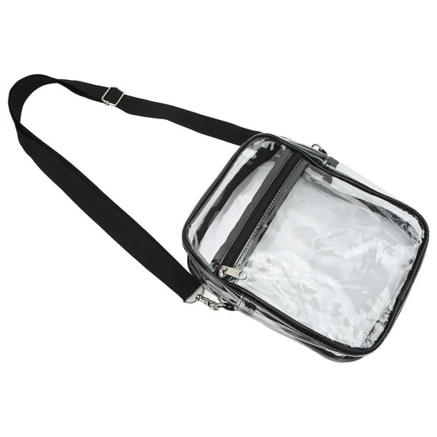 Clear Messenger Bag, Zipper Design Transparent Messenger Bag Purse PVC ...