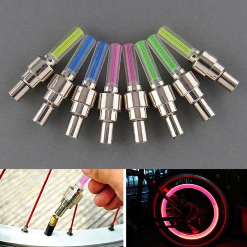 Flash Led Tapa De Válvula Para Bicicleta Adecuado Para Todo
