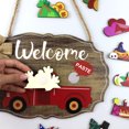 thumbnail image 3 of Colgador De Puerta De Madera Para Coche, Cartel De Bienvenida De Temporada Para Puerta Con 15 Colgantes Intercambiables Hechos A Mano, Placa Colgante Para Puerta, Tablero De Regalo Moyic HA038412-00, 3 of 6