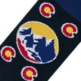 thumbnail image 4 of Crazy Socks Colorado Fun Print Novelty Crew Socks for Men, 4 of 6
